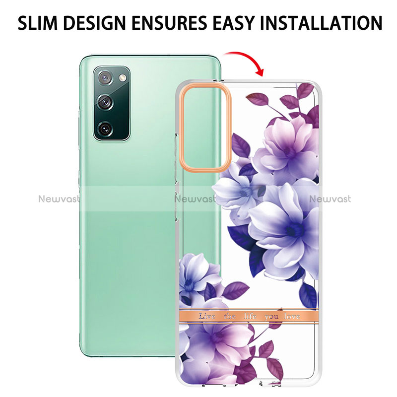 Silicone Candy Rubber Gel Fashionable Pattern Soft Case Cover Y06B for Samsung Galaxy S20 FE (2022) 5G