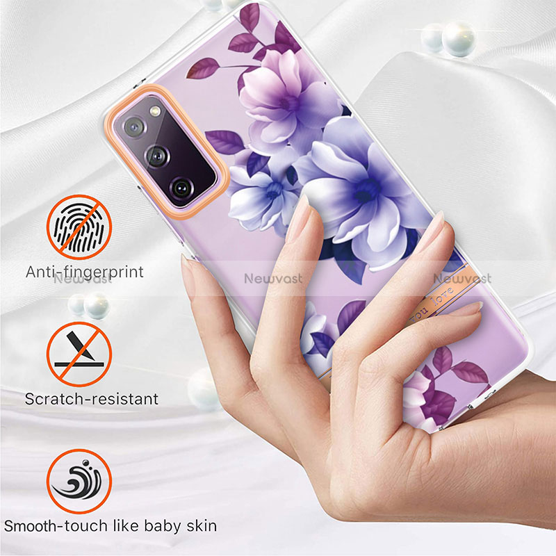 Silicone Candy Rubber Gel Fashionable Pattern Soft Case Cover Y06B for Samsung Galaxy S20 FE 4G