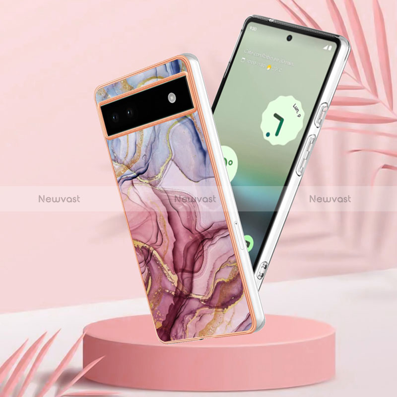 Silicone Candy Rubber Gel Fashionable Pattern Soft Case Cover Y07B for Google Pixel 6a 5G