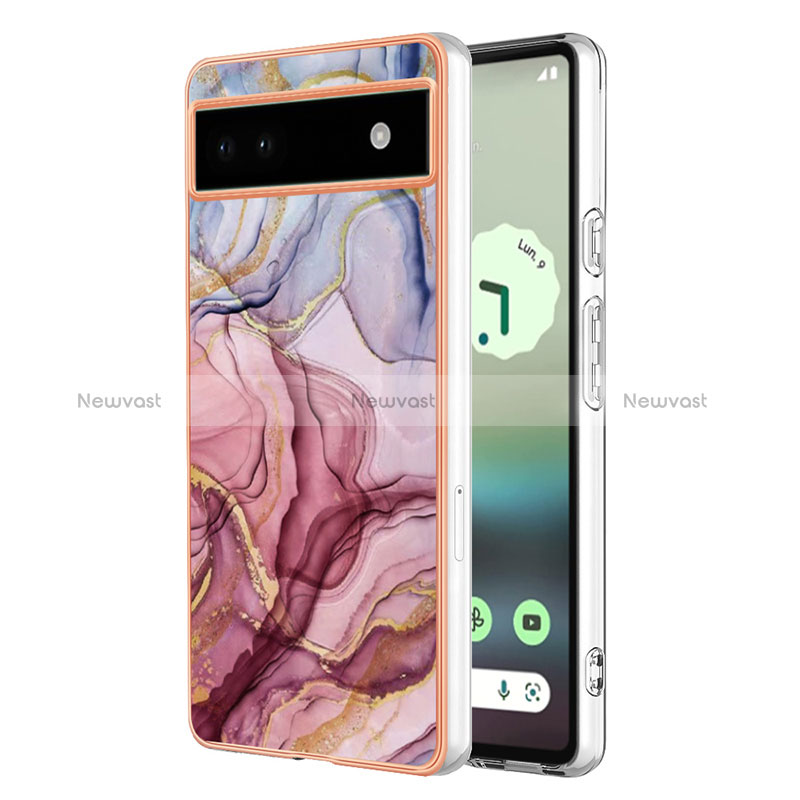 Silicone Candy Rubber Gel Fashionable Pattern Soft Case Cover Y07B for Google Pixel 6a 5G