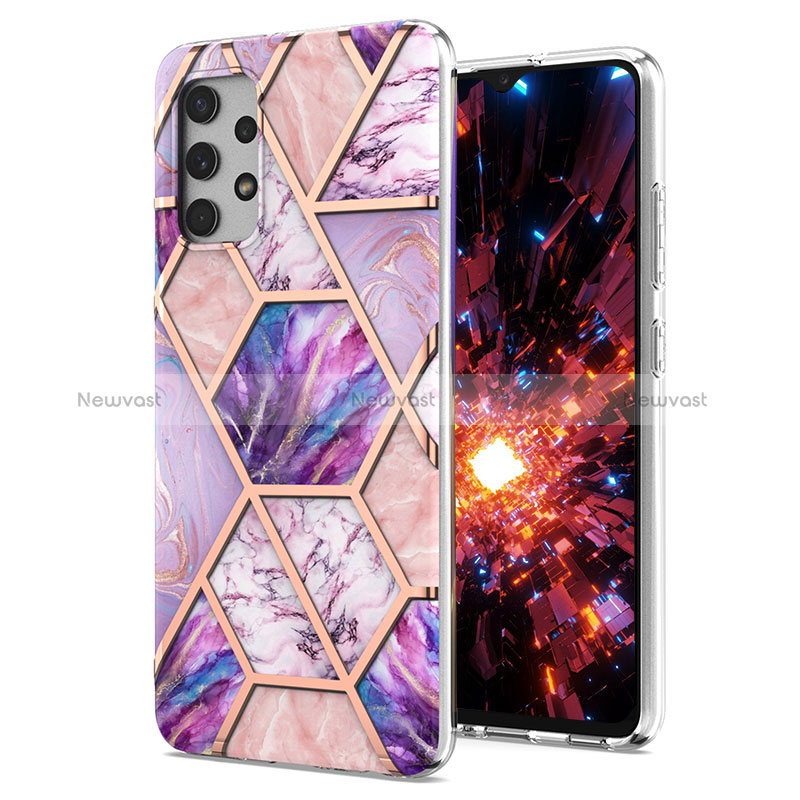 Silicone Candy Rubber Gel Fashionable Pattern Soft Case Cover Y07B for Samsung Galaxy A32 4G
