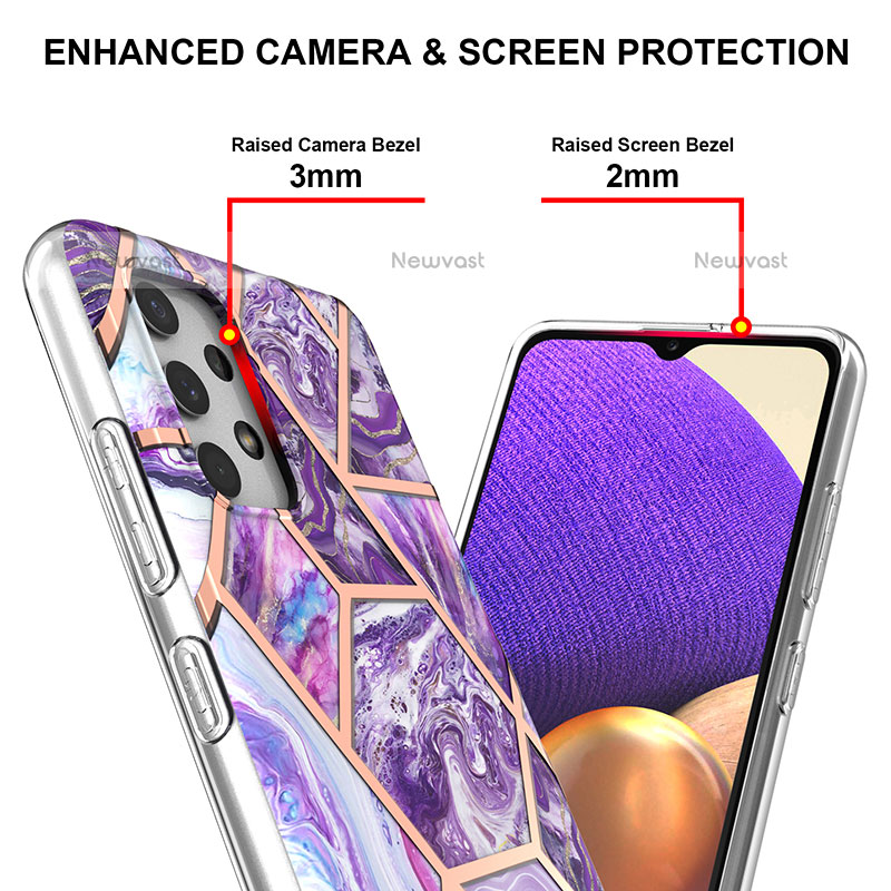 Silicone Candy Rubber Gel Fashionable Pattern Soft Case Cover Y07B for Samsung Galaxy M32 5G