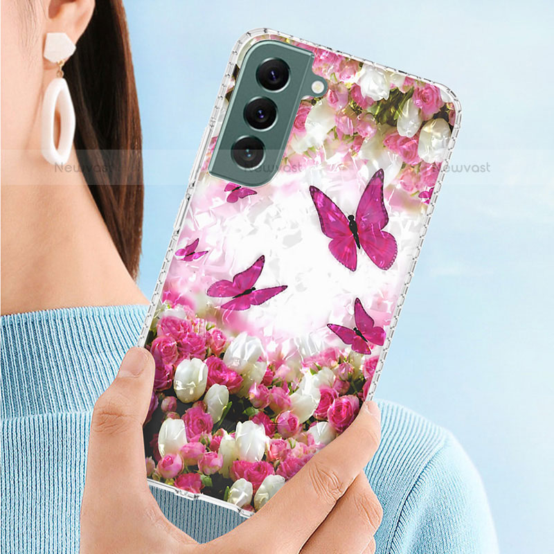 Silicone Candy Rubber Gel Fashionable Pattern Soft Case Cover Y07B for Samsung Galaxy S21 FE 5G