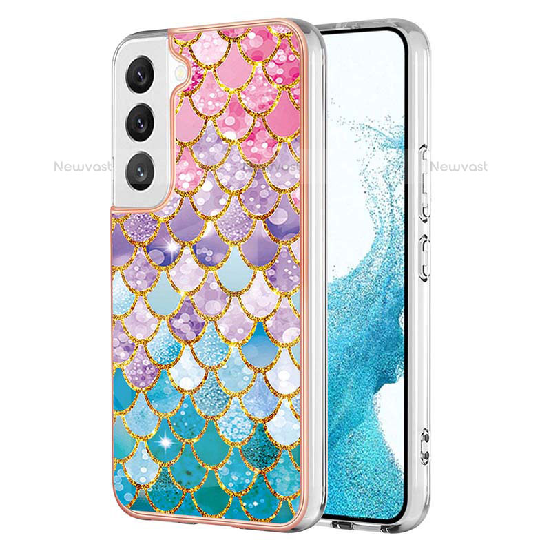 Silicone Candy Rubber Gel Fashionable Pattern Soft Case Cover Y10B for Samsung Galaxy S21 5G Mixed