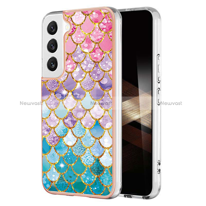 Silicone Candy Rubber Gel Fashionable Pattern Soft Case Cover Y10B for Samsung Galaxy S24 Plus 5G Mixed