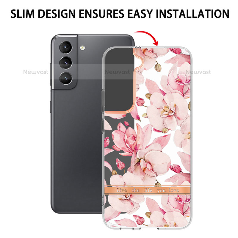 Silicone Candy Rubber Gel Fashionable Pattern Soft Case Cover Y12B for Samsung Galaxy S21 5G