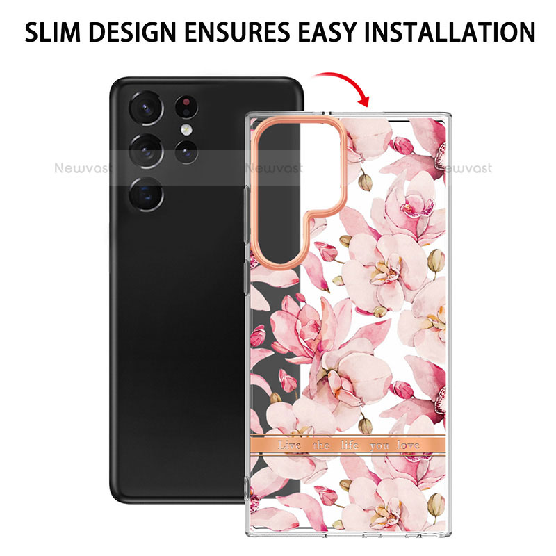 Silicone Candy Rubber Gel Fashionable Pattern Soft Case Cover Y12B for Samsung Galaxy S23 Ultra 5G