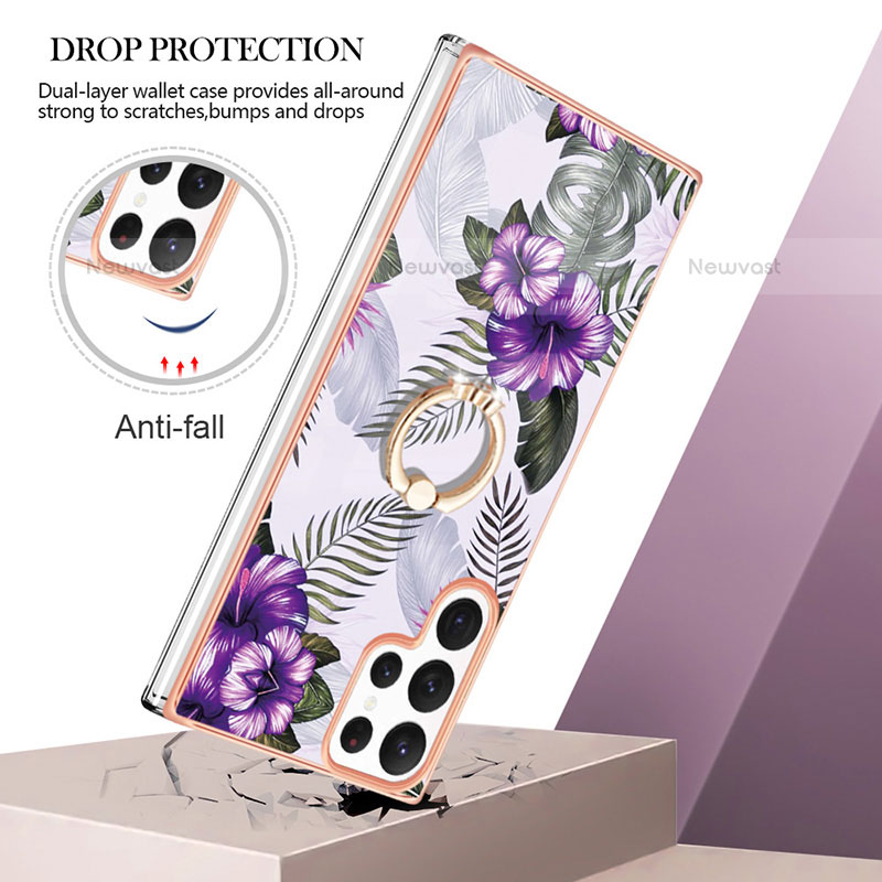 Silicone Candy Rubber Gel Fashionable Pattern Soft Case Cover Y15B for Samsung Galaxy S22 Ultra 5G