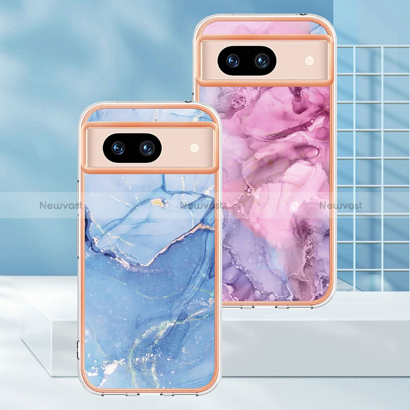 Silicone Candy Rubber Gel Fashionable Pattern Soft Case Cover YB1 for Google Pixel 8a 5G