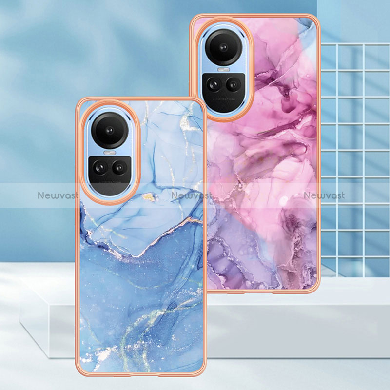 Silicone Candy Rubber Gel Fashionable Pattern Soft Case Cover YB1 for Oppo Reno10 5G