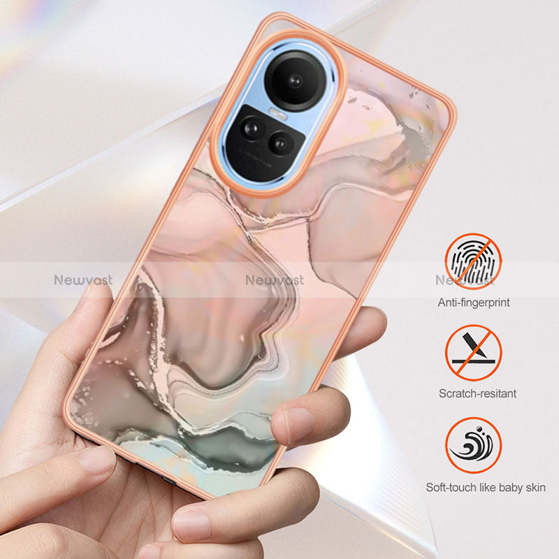 Silicone Candy Rubber Gel Fashionable Pattern Soft Case Cover YB1 for Oppo Reno10 Pro 5G