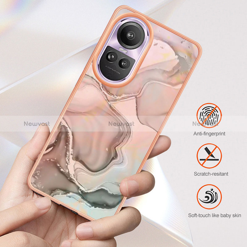 Silicone Candy Rubber Gel Fashionable Pattern Soft Case Cover YB1 for Oppo Reno10 Pro+ Plus 5G