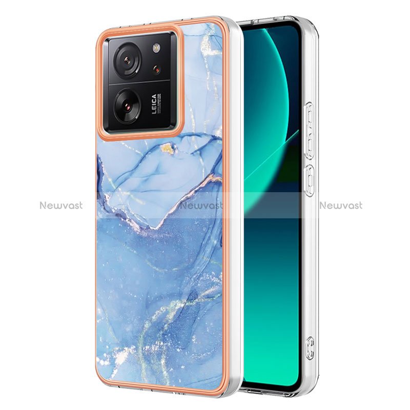 Silicone Candy Rubber Gel Fashionable Pattern Soft Case Cover YB1 for Xiaomi Mi 13T 5G Blue