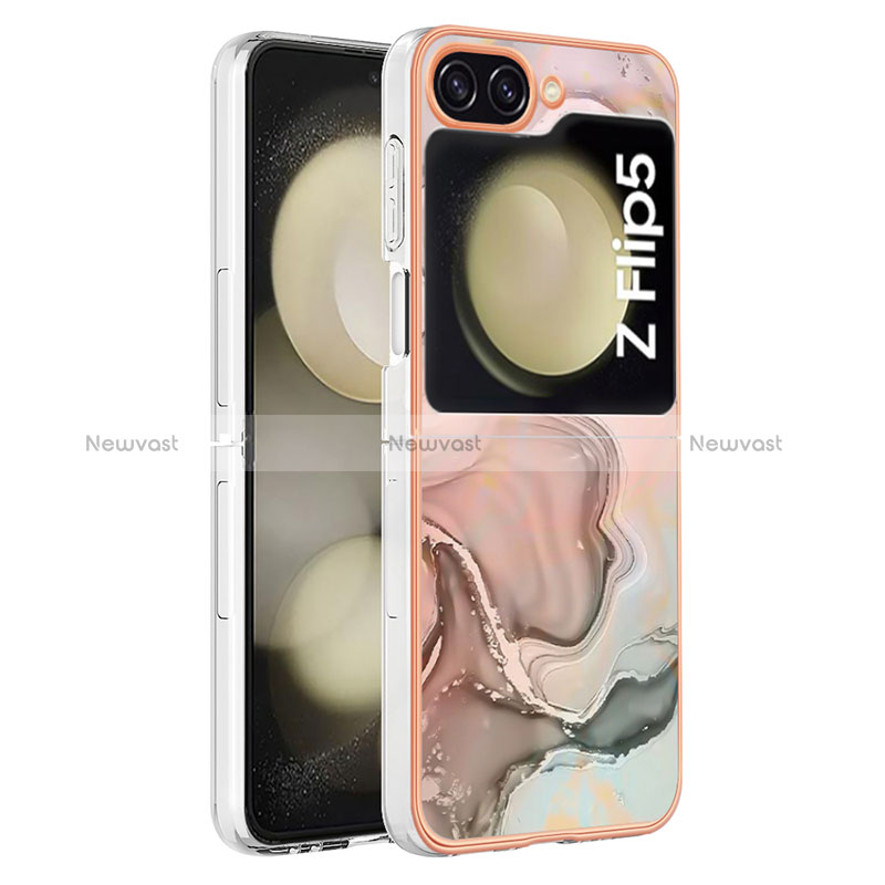 Silicone Candy Rubber Gel Fashionable Pattern Soft Case Cover YB2 for Samsung Galaxy Z Flip5 5G Mixed