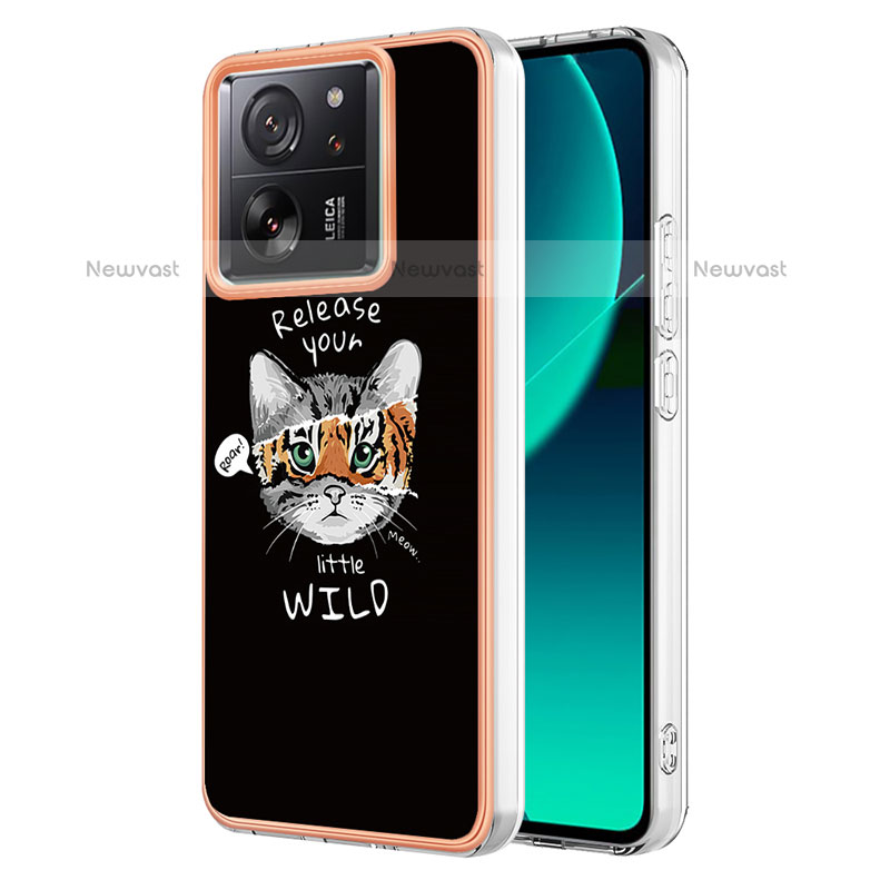 Silicone Candy Rubber Gel Fashionable Pattern Soft Case Cover YB2 for Xiaomi Redmi K60 Ultra 5G Black