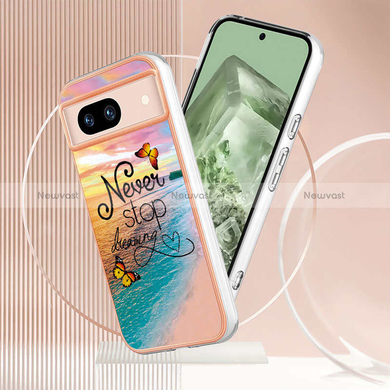 Silicone Candy Rubber Gel Fashionable Pattern Soft Case Cover YB3 for Google Pixel 8a 5G