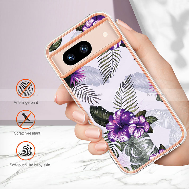 Silicone Candy Rubber Gel Fashionable Pattern Soft Case Cover YB3 for Google Pixel 8a 5G