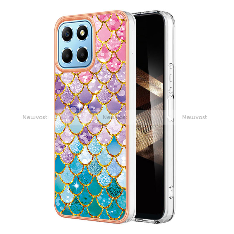 Silicone Candy Rubber Gel Fashionable Pattern Soft Case Cover YB3 for Huawei Honor X8b Colorful