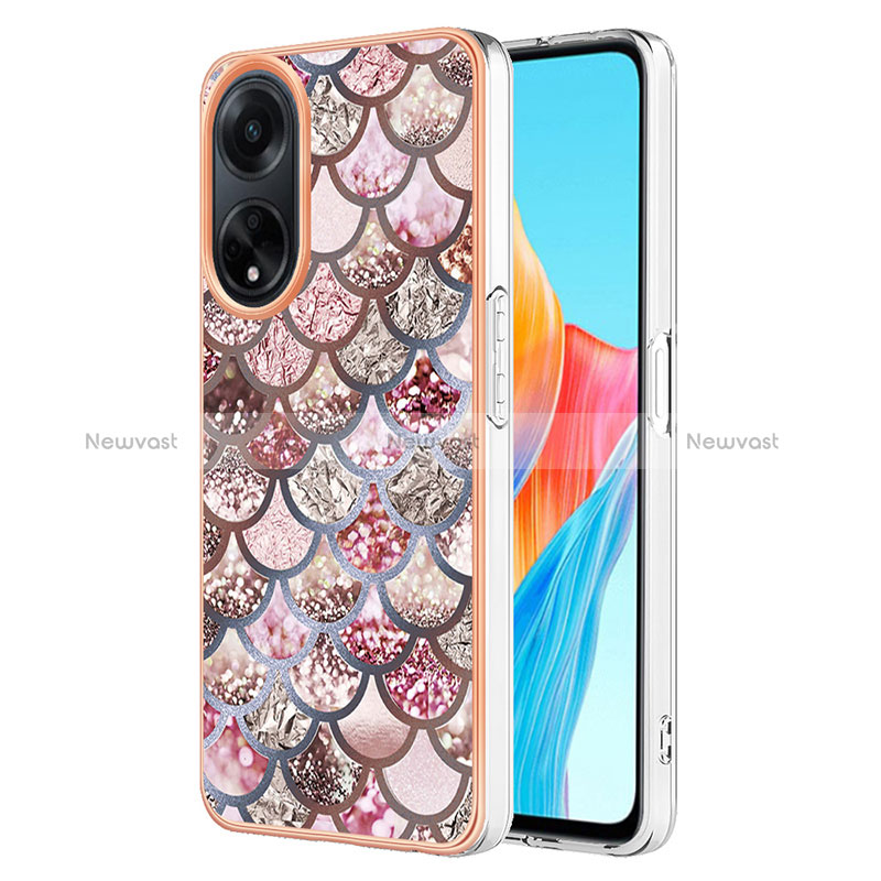 Silicone Candy Rubber Gel Fashionable Pattern Soft Case Cover YB3 for Oppo A98 5G