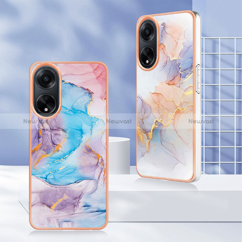 Silicone Candy Rubber Gel Fashionable Pattern Soft Case Cover YB3 for Oppo A98 5G