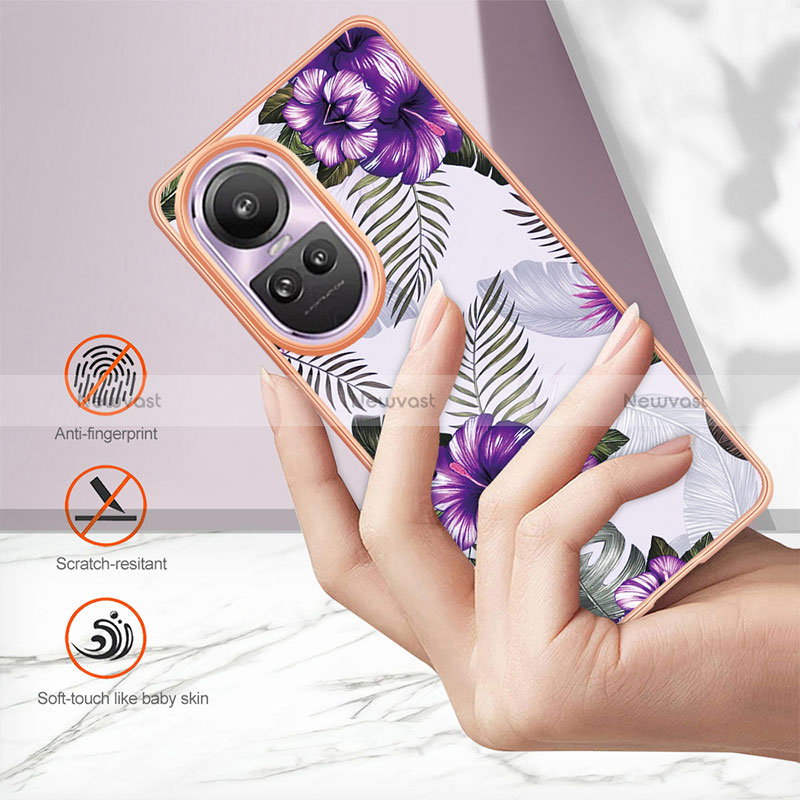 Silicone Candy Rubber Gel Fashionable Pattern Soft Case Cover YB3 for Oppo Reno10 5G