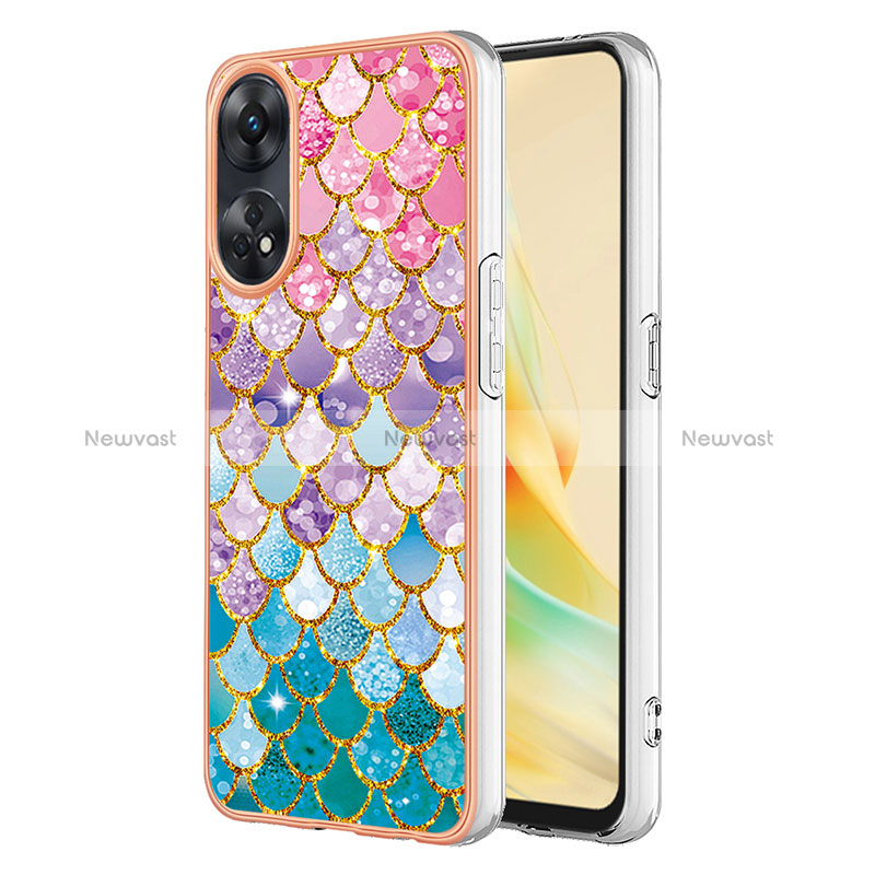 Silicone Candy Rubber Gel Fashionable Pattern Soft Case Cover YB3 for Oppo Reno8 T 4G