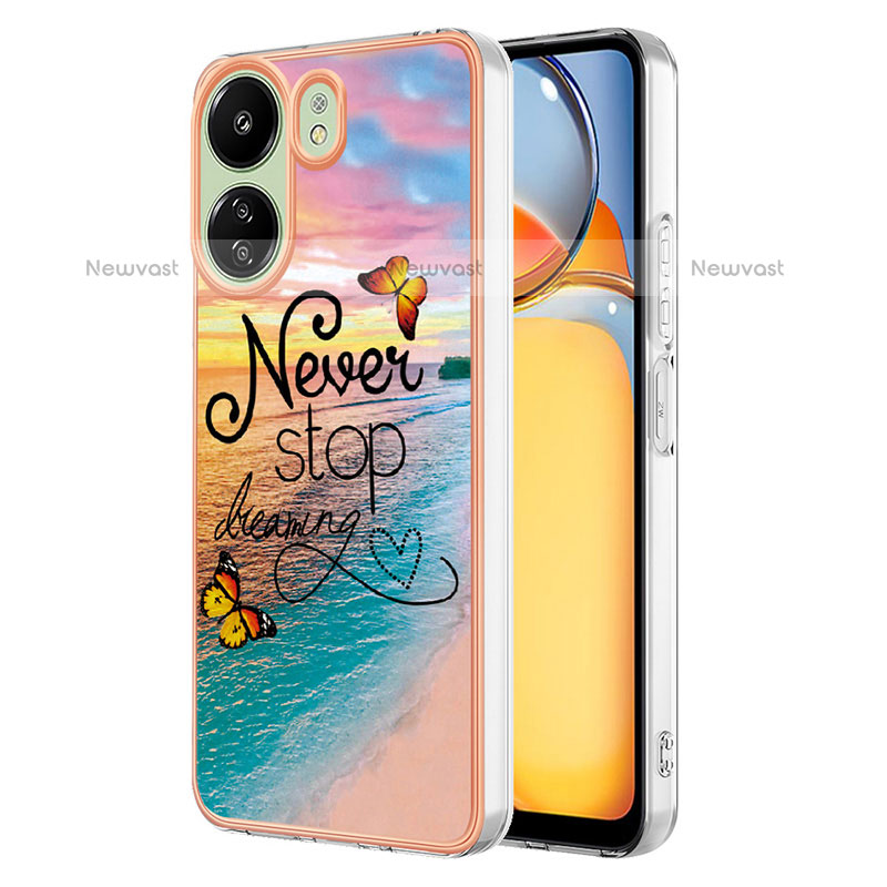 Silicone Candy Rubber Gel Fashionable Pattern Soft Case Cover YB3 for Xiaomi Poco C65