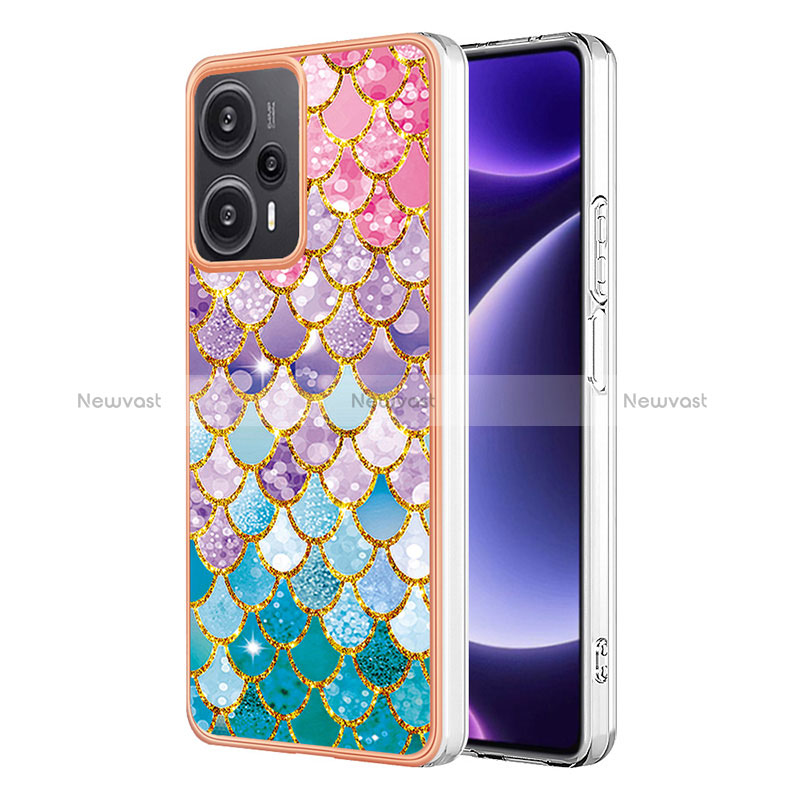 Silicone Candy Rubber Gel Fashionable Pattern Soft Case Cover YB3 for Xiaomi Poco F5 5G Colorful