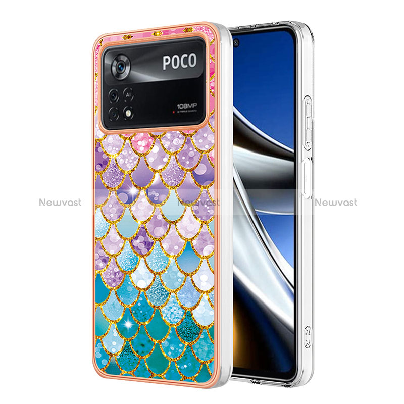 Silicone Candy Rubber Gel Fashionable Pattern Soft Case Cover YB3 for Xiaomi Poco X4 Pro 5G Colorful