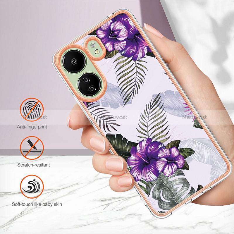 Silicone Candy Rubber Gel Fashionable Pattern Soft Case Cover YB3 for Xiaomi Redmi 13C