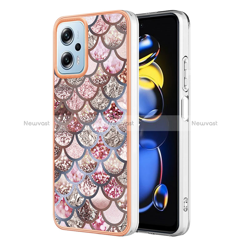 Silicone Candy Rubber Gel Fashionable Pattern Soft Case Cover YB3 for Xiaomi Redmi Note 11 Pro+ Plus 5G Brown