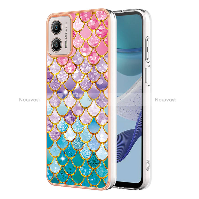 Silicone Candy Rubber Gel Fashionable Pattern Soft Case Cover YB4 for Motorola Moto G53 5G