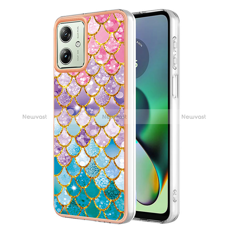 Silicone Candy Rubber Gel Fashionable Pattern Soft Case Cover YB4 for Motorola Moto G54 5G