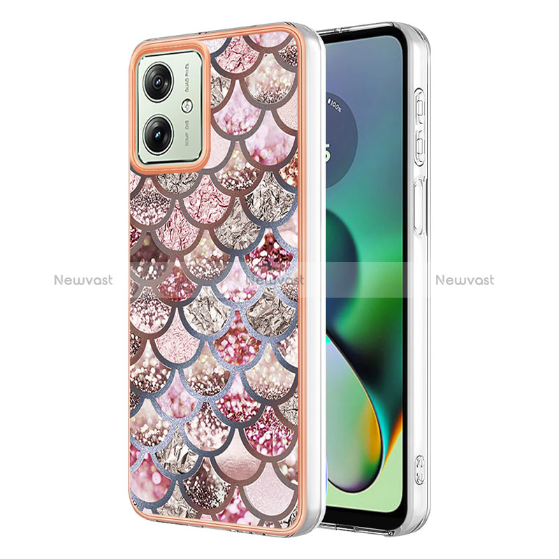 Silicone Candy Rubber Gel Fashionable Pattern Soft Case Cover YB4 for Motorola Moto G54 5G