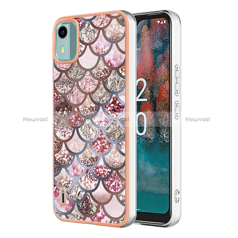 Silicone Candy Rubber Gel Fashionable Pattern Soft Case Cover YB4 for Nokia C12 Plus