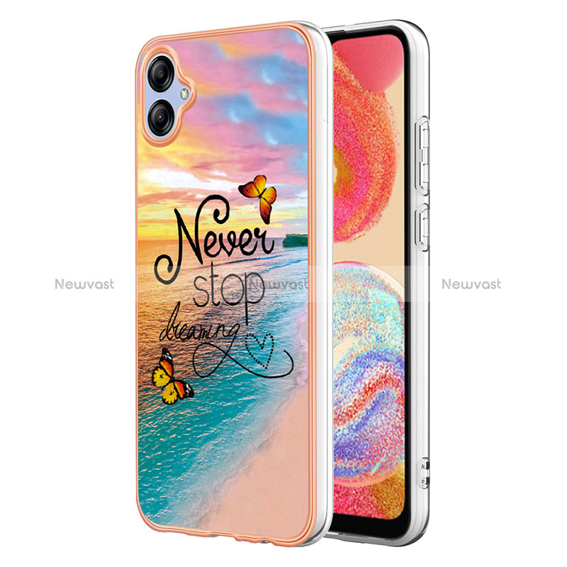 Silicone Candy Rubber Gel Fashionable Pattern Soft Case Cover YB4 for Samsung Galaxy A04 4G