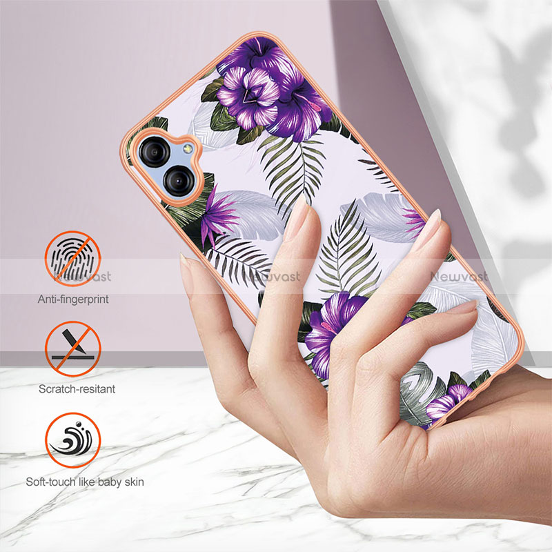 Silicone Candy Rubber Gel Fashionable Pattern Soft Case Cover YB4 for Samsung Galaxy A04 4G