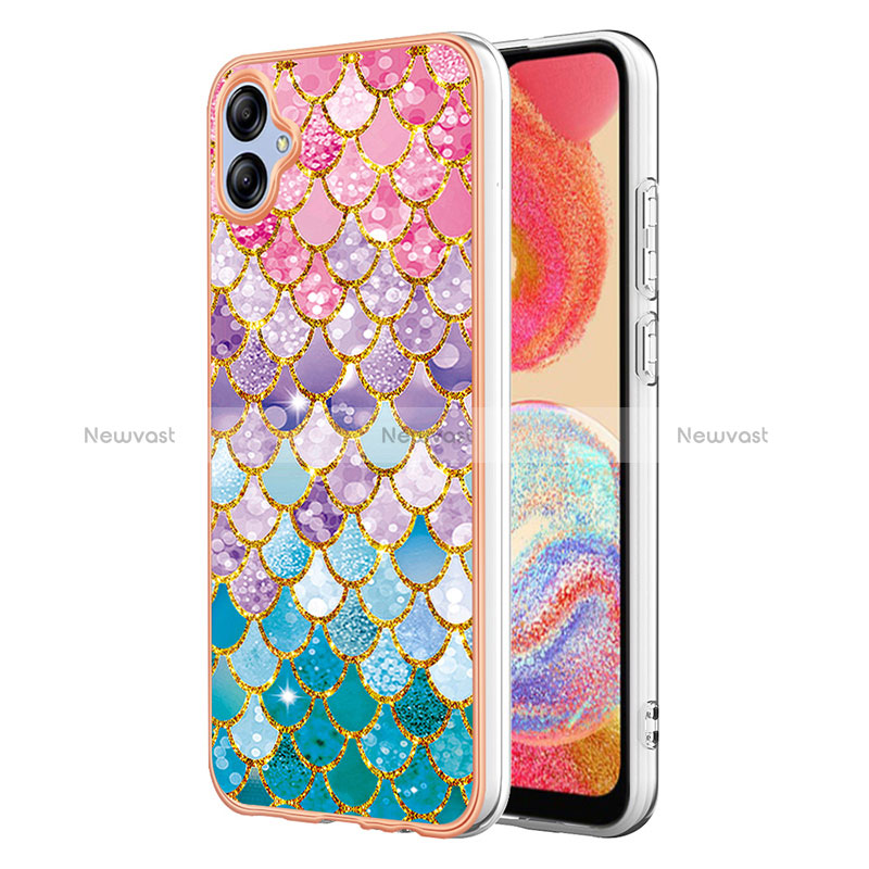 Silicone Candy Rubber Gel Fashionable Pattern Soft Case Cover YB4 for Samsung Galaxy A04E Colorful