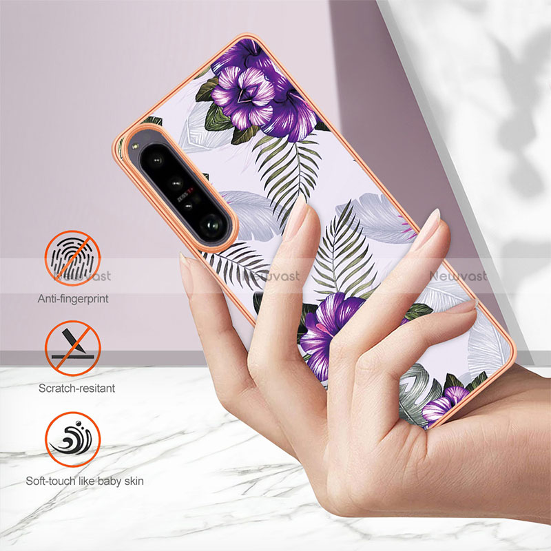 Silicone Candy Rubber Gel Fashionable Pattern Soft Case Cover YB4 for Sony Xperia 1 IV