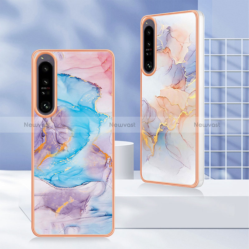 Silicone Candy Rubber Gel Fashionable Pattern Soft Case Cover YB4 for Sony Xperia 1 IV