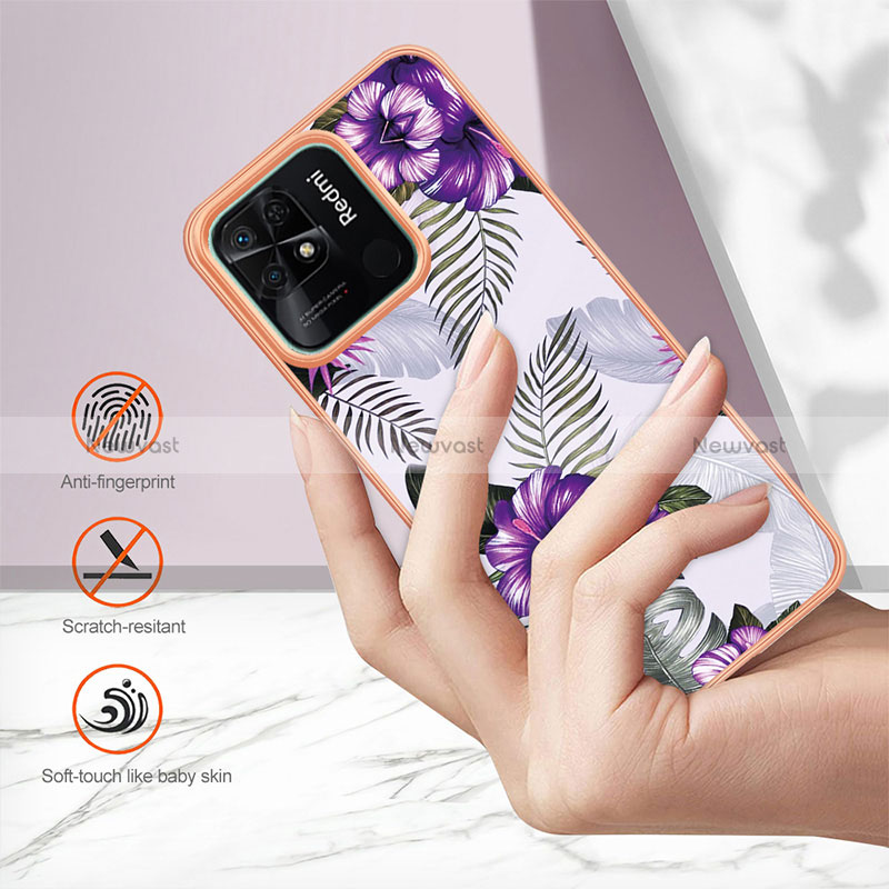 Silicone Candy Rubber Gel Fashionable Pattern Soft Case Cover YB4 for Xiaomi Redmi 10 India