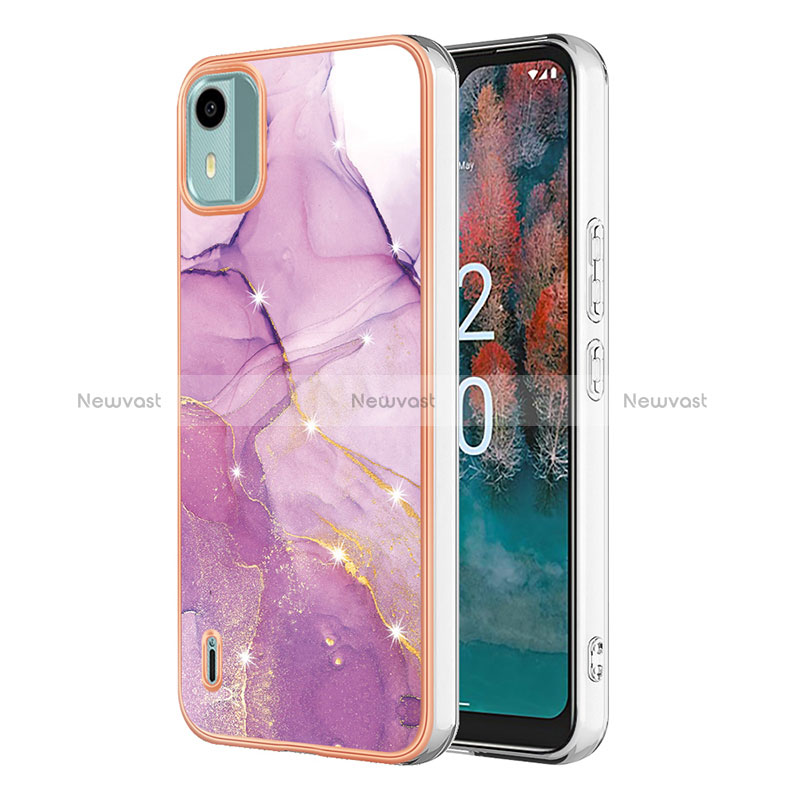 Silicone Candy Rubber Gel Fashionable Pattern Soft Case Cover YB5 for Nokia C12 Plus