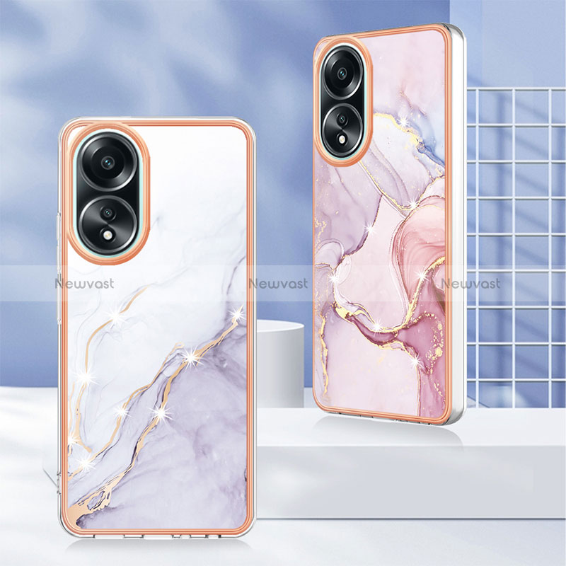 Silicone Candy Rubber Gel Fashionable Pattern Soft Case Cover YB5 for Oppo A78 4G