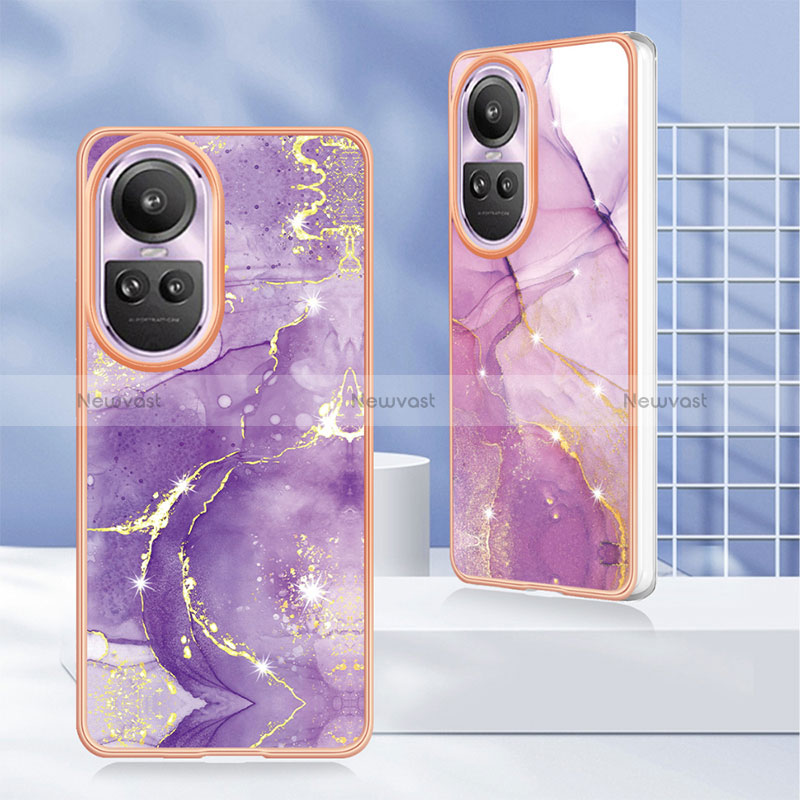 Silicone Candy Rubber Gel Fashionable Pattern Soft Case Cover YB5 for Oppo Reno10 5G