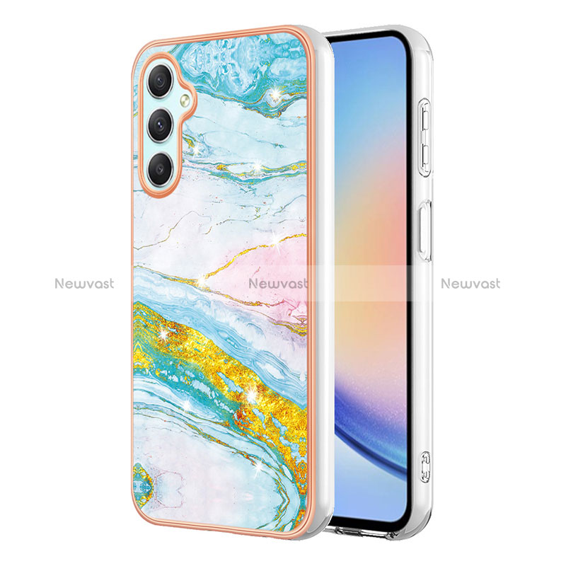 Silicone Candy Rubber Gel Fashionable Pattern Soft Case Cover YB5 for Samsung Galaxy A24 4G