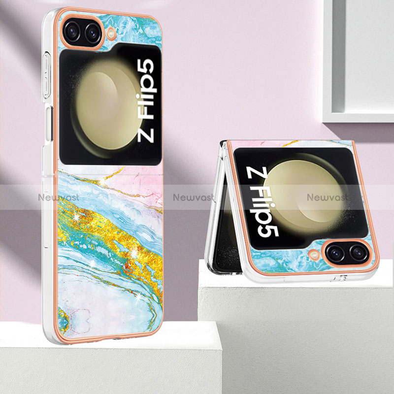 Silicone Candy Rubber Gel Fashionable Pattern Soft Case Cover YB5 for Samsung Galaxy Z Flip5 5G