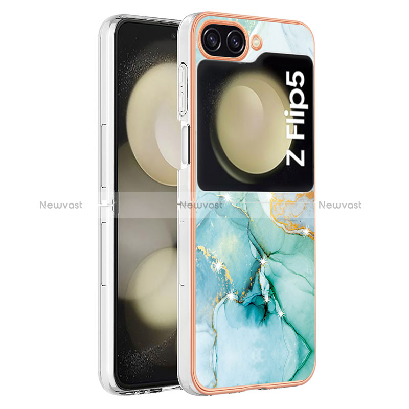 Silicone Candy Rubber Gel Fashionable Pattern Soft Case Cover YB5 for Samsung Galaxy Z Flip5 5G