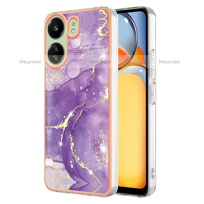 Silicone Candy Rubber Gel Fashionable Pattern Soft Case Cover YB5 for Xiaomi Poco C65