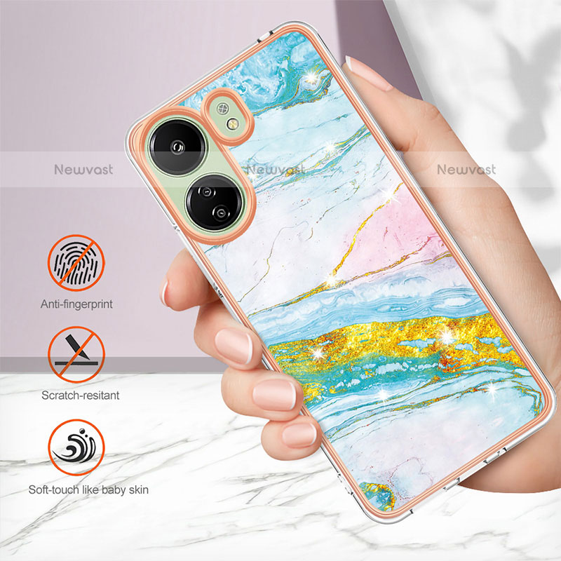 Silicone Candy Rubber Gel Fashionable Pattern Soft Case Cover YB5 for Xiaomi Poco C65