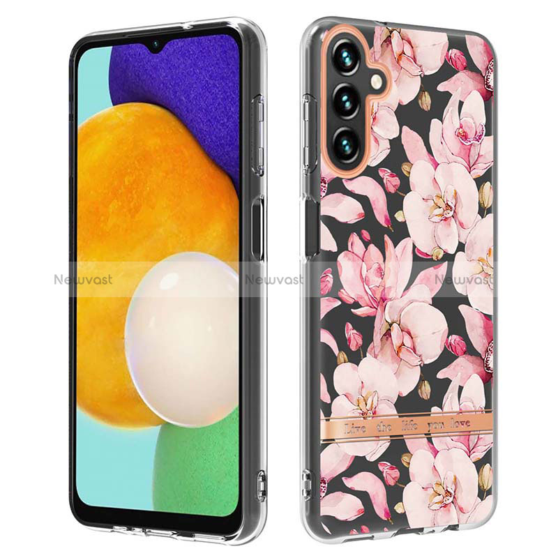 Silicone Candy Rubber Gel Fashionable Pattern Soft Case Cover YB6 for Samsung Galaxy Quantum4 5G Pink